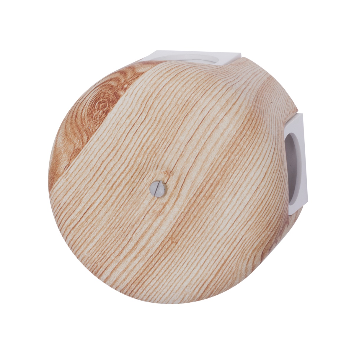 Распределительная коробка 78мм, пластик, цвет Карельская Сосна (4 кабельных ввода в комплекте)