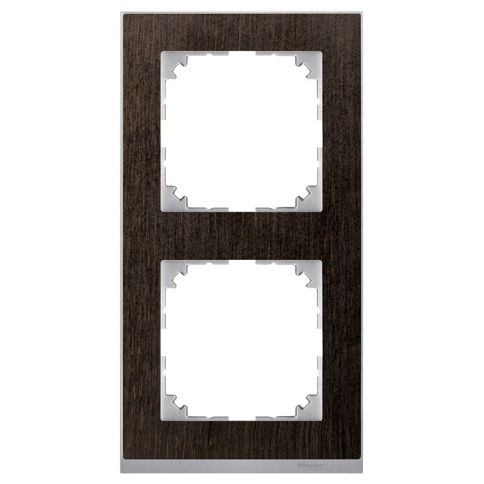 Рамка 2 поста Schneider Electric MERTEN M-PURE DECOR, венге, MTN4020-3671
