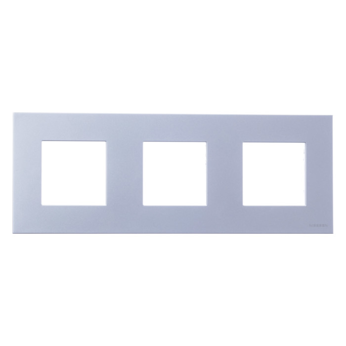 Рамка 3 поста ABB ZENIT, серебристый, 2CLA227300N1301