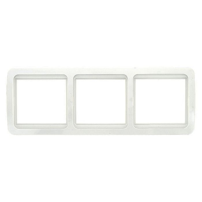 Рамка 3 поста EKF МИНСК, горизонтальная, белый, EEM-G-303-10