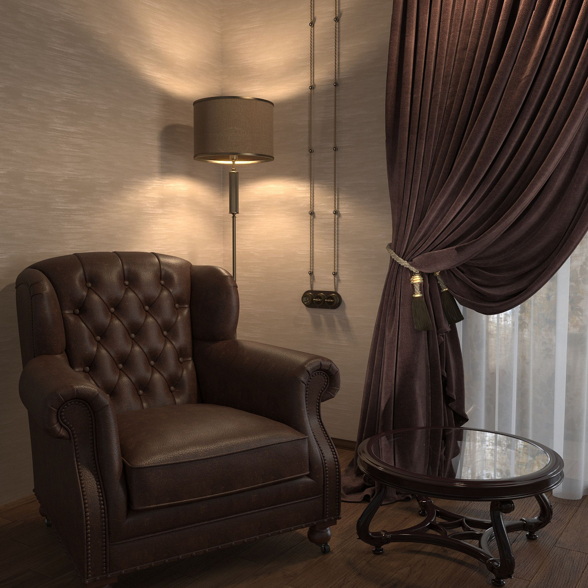 Выключатель на 4 положения двухклавишный бронзовый ретро W5720012