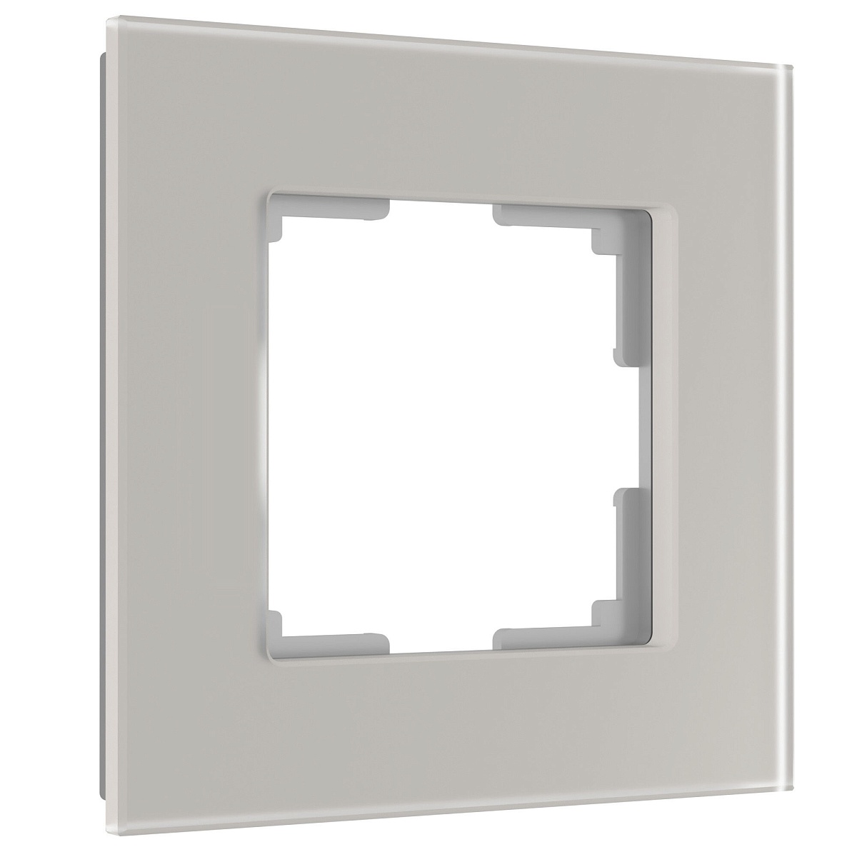 Рамка из стекла на 1 пост Senso дымчатый soft-touch W0013117