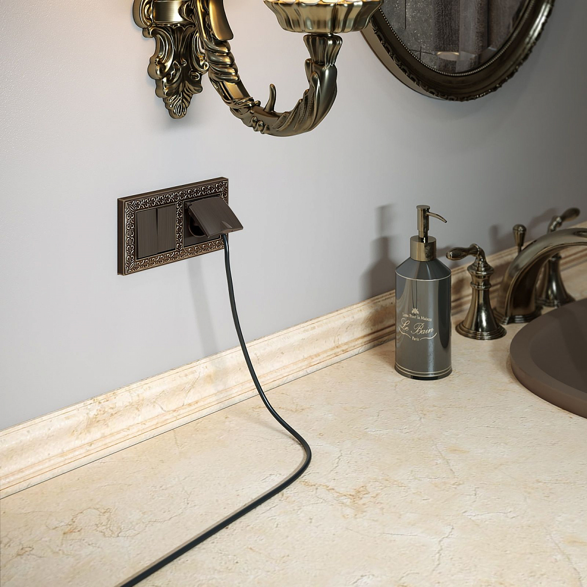 Набор клавиш для выключателя двухклавишного бронзовый W1129012