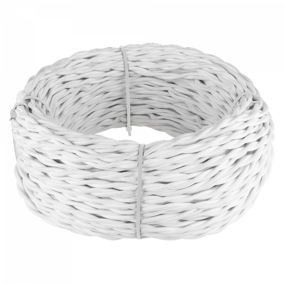 Ретро кабель витой 2х1,5 белый 50 м W6452501
